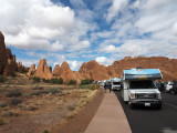 Parking area for Devils Garden Trail, Arches NP