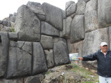 Llama shape built into the wall at Sacasyhuaman