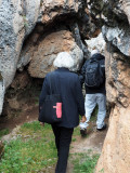 In a passageway to the reservoir at Sacsayhuaman