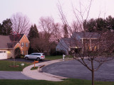 Neighborhood sunset - front of house