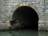 The culvert under the canal