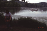 canoes on lake, etc.