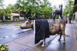 Cow & Coyote Dress-Up Statues