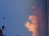 Hangglider and clouds. Sanur