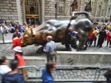 The Charging Bull on Broadway near Wall Street