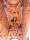 Dtail dune peinture au plafond lInstitut Allende