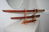 Set of Japanese samurai swords