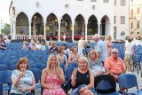Susan, Mel, and Jill on the front row for the Azamazing Evening in Koper, Slovenia