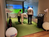 Golf Simulator in Turkish Air Business Lounge in Istanbul
