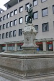 Goldsmith fountain in Martin Luther Square, Augsburg, Germany