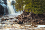 Gooseberry Falls with fisherman