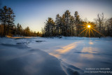 Winter scene at the Flambeau river, Wisconsin 3