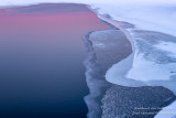Ice and water patterns in blue and pink