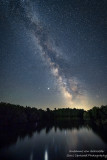 Milky Way and Jupiter, Flambeau river