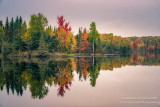 Fall colors - reflections at Audie Lake 1