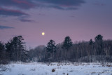 Full moon setting, in the Blue Hills 1