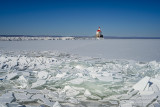 Lighthouse surrounded by ice 1