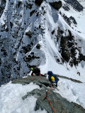 Climbing on the ridge of Groglockner 3798m, Hohe Tauern NP