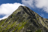 Closeup of Jahnaci Peak 2230m along Medodolsk Ridge, Tatra NP