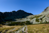 Looking back along Furkotska Valley, Ostra 2350m behind, Tatra NP