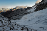 Laveciau glacier on Grand Paradiso ascend