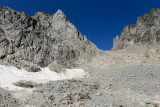 On the way to Col du Belvdre, on the left Aiguille du Belvdre 2965m 