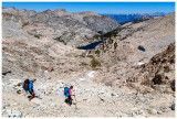 Starting our descent from Colby Pass