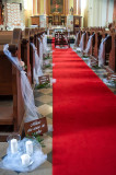 Church Decorated For Wedding