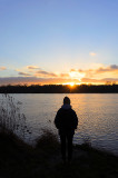 Silhouette At Sunset