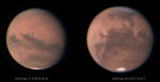 Mars Rotation - Panels Taken 16 Days Apart