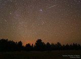 First frame of a long time-lapse captured a meteor while I was looking