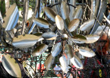 A Tangle of Metal Flowers