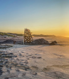 lifeguard stand sunrise