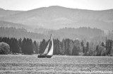 Boating in Black and White
