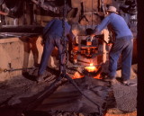 Tapping the blast furnace