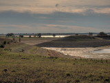 Low water levels at the lake