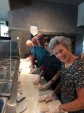 Making our pizzas
