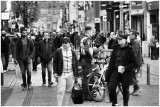 People in the city - divers