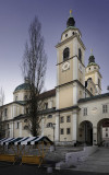 Stolnica sv. Nikolaja  as seen from the market square