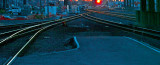 Tracks at sunrise
