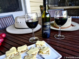 Late in the day - wine and cheese!