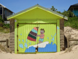 An iconic beach hut