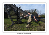 Pushing the mill around by the tail.