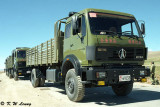 Army trucks on Qinghai-Tibet Highway