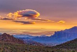 Sunset Clouds Over Superstition Mountains 79039