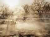 Two Span Footbridge In Freezing Mist DSCN08469