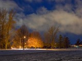 Snowy Lower Reach Park At Night DSCN41171