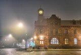 Old Post Office On A Foggy Night 90D08588-92