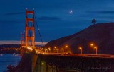 Golden Gate, Moon & Venus At Twilight 23139.49