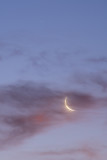 Waning Crescent Moon and Saturn